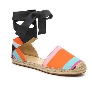 Marc Fisher Ankle Tie Colorful Espadrille Size 9.5
